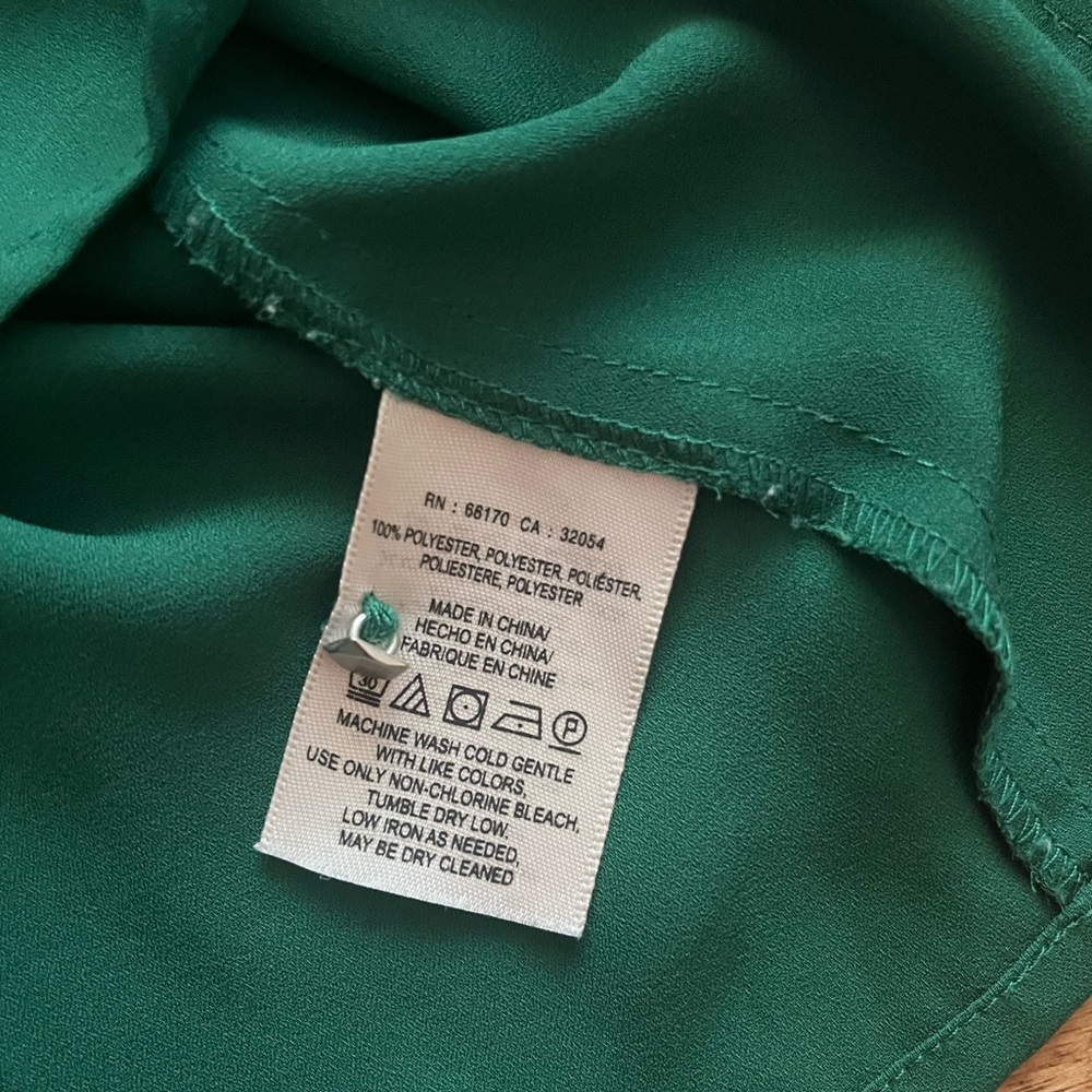 Anthro. HD in Paris Dara Green Cutout Blouse, 6 - Picture 12 of 12